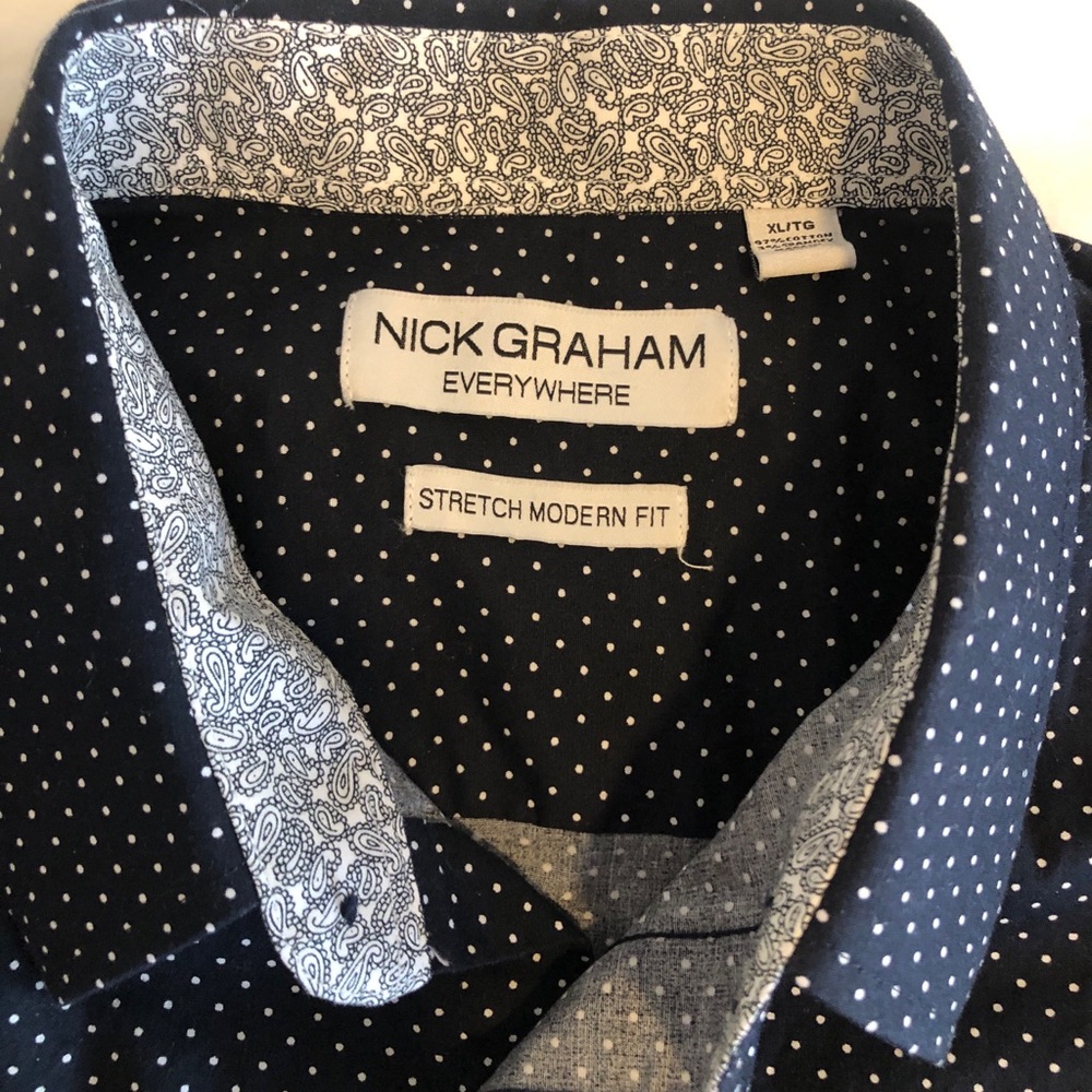 Men’s Nick Graham XL Dress Shirt like new.